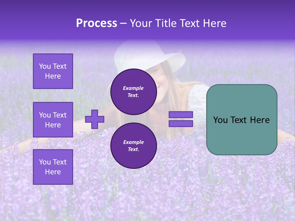 Smile Purple Down PowerPoint Template