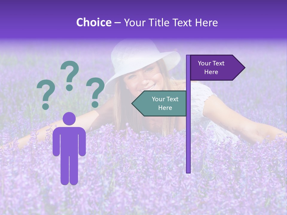 Smile Purple Down PowerPoint Template