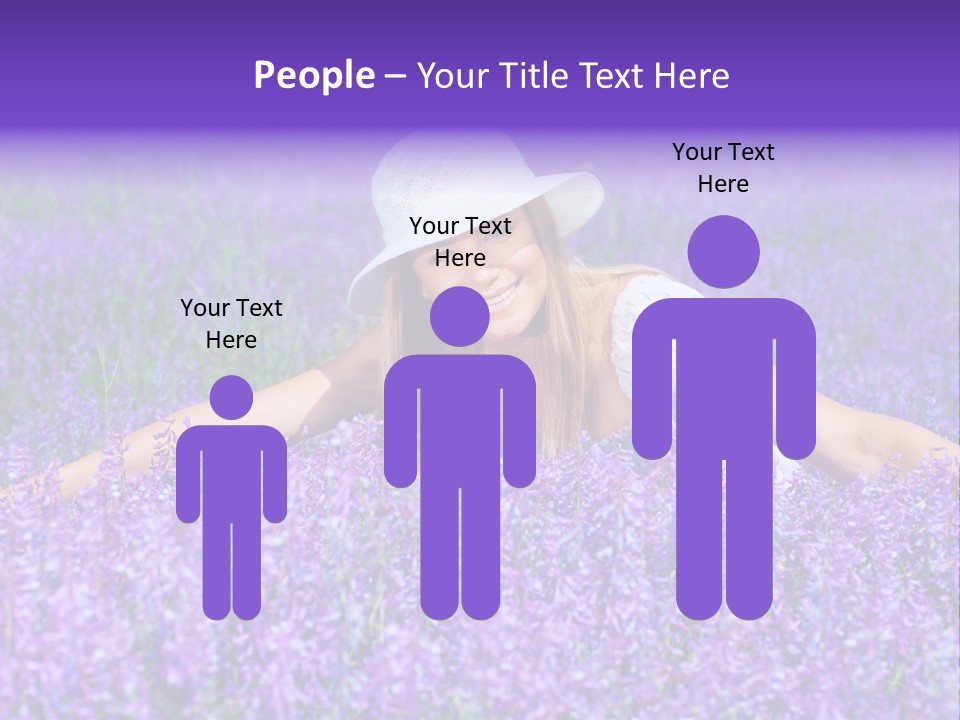 Smile Purple Down PowerPoint Template