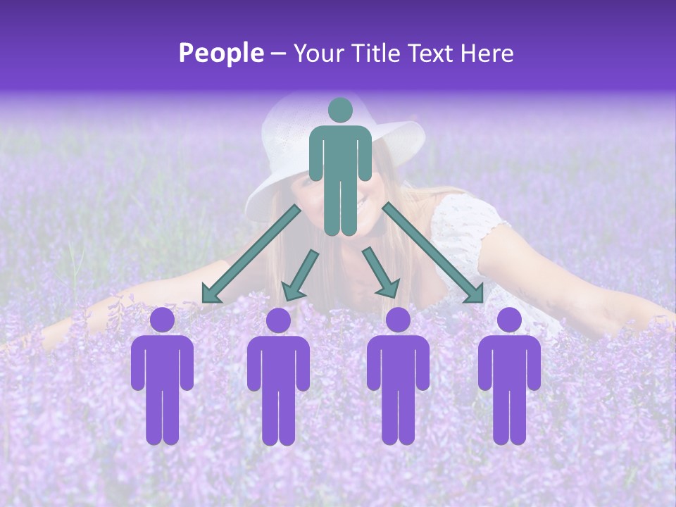 Smile Purple Down PowerPoint Template