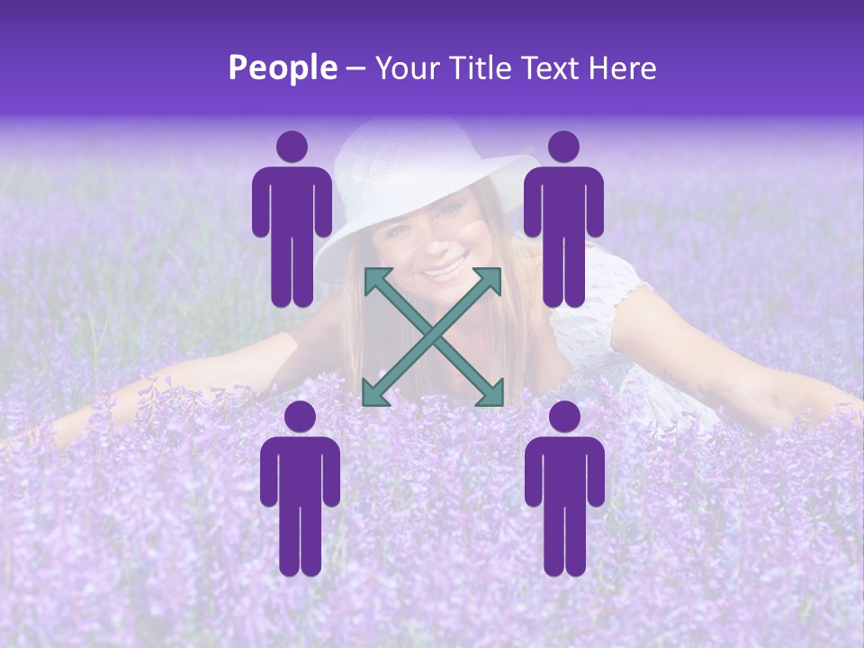 Smile Purple Down PowerPoint Template