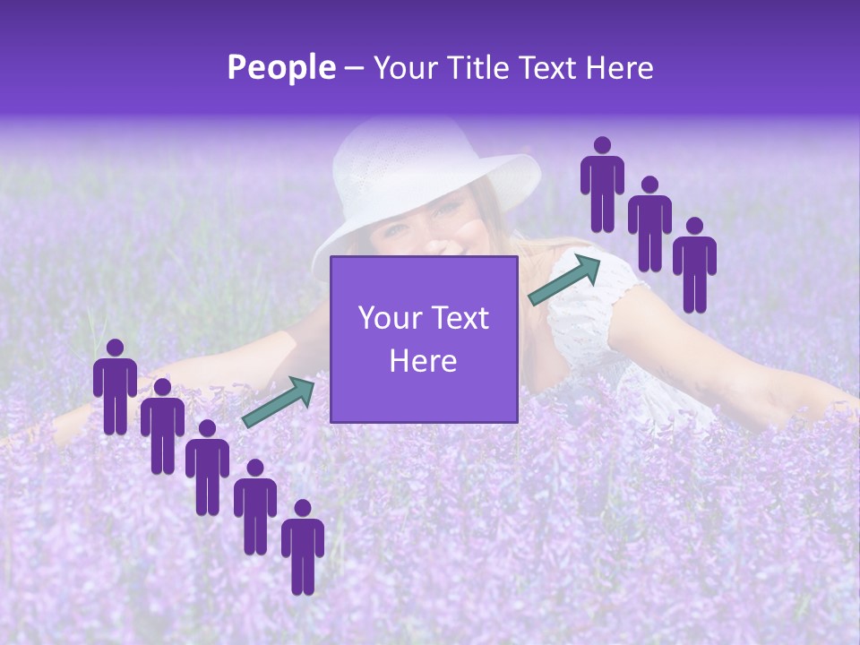 Smile Purple Down PowerPoint Template