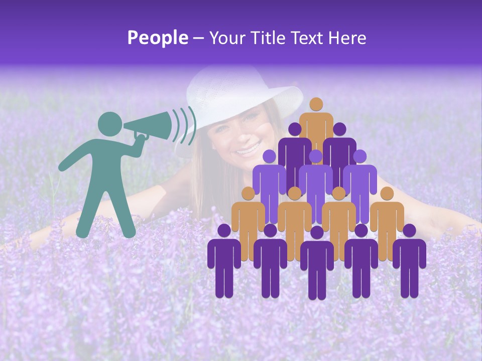 Smile Purple Down PowerPoint Template