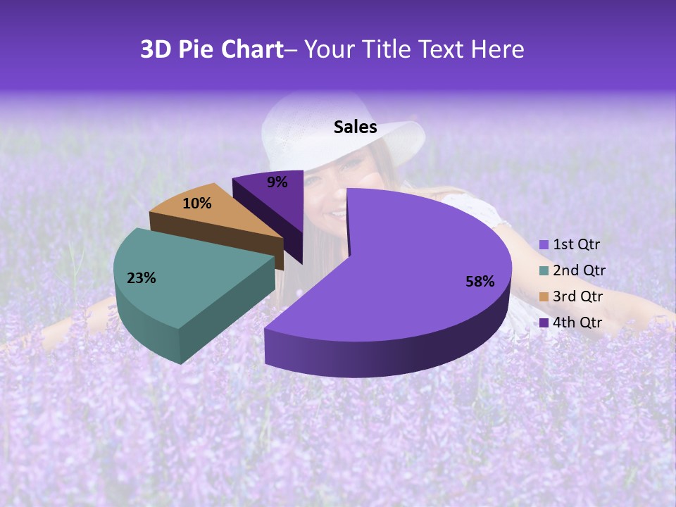 Smile Purple Down PowerPoint Template