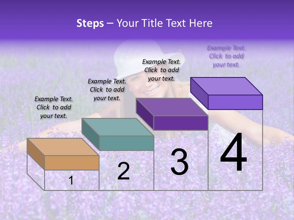 Smile Purple Down PowerPoint Template