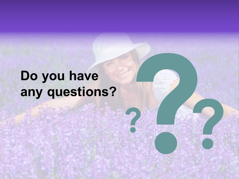 Smile Purple Down PowerPoint Template