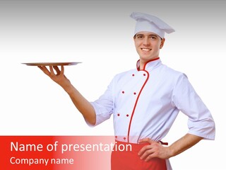 Catering Empty Worker PowerPoint Template