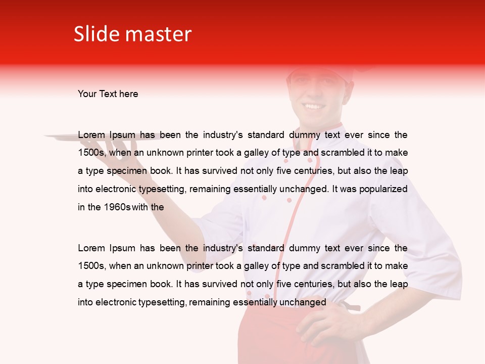 Catering Empty Worker PowerPoint Template