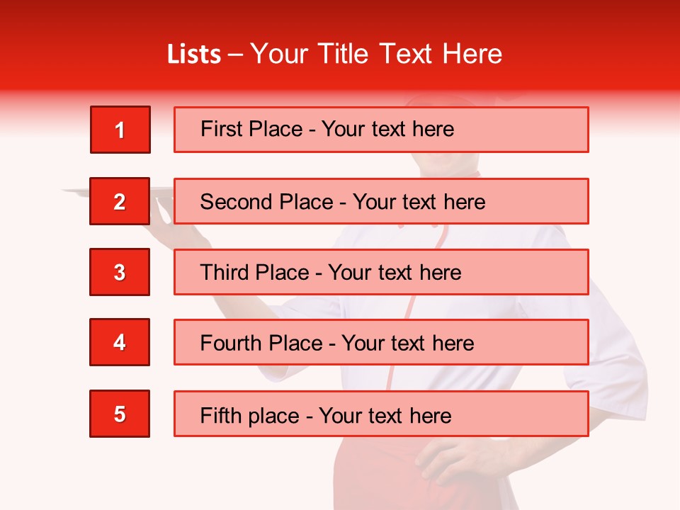 Catering Empty Worker PowerPoint Template