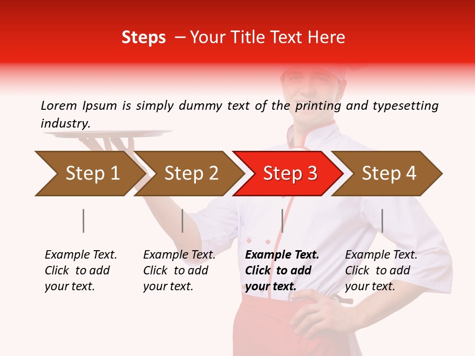 Catering Empty Worker PowerPoint Template