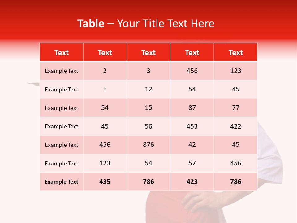 Catering Empty Worker PowerPoint Template