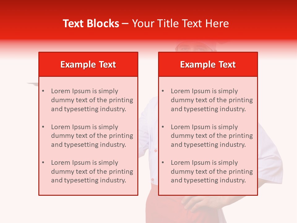 Catering Empty Worker PowerPoint Template