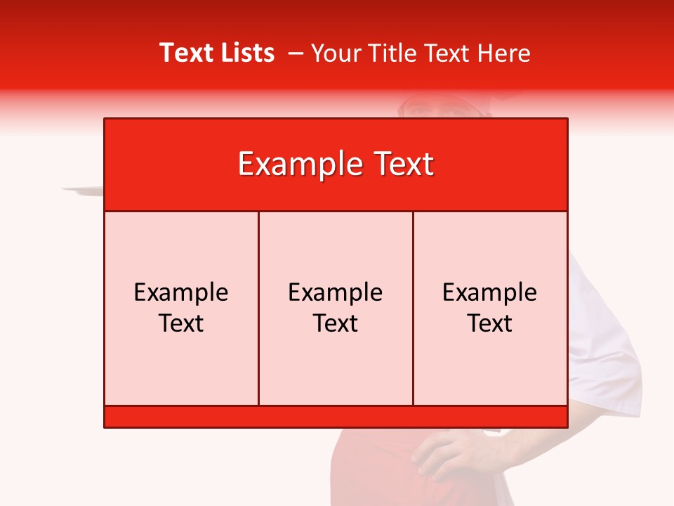 Catering Empty Worker PowerPoint Template