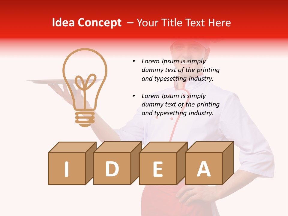 Catering Empty Worker PowerPoint Template