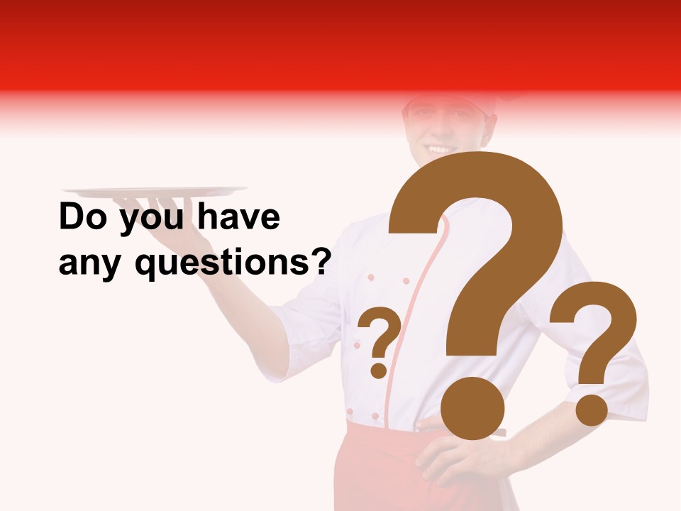 Catering Empty Worker PowerPoint Template