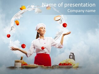 Cooking Apron Beautiful PowerPoint Template