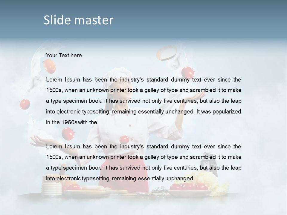 Cooking Apron Beautiful PowerPoint Template