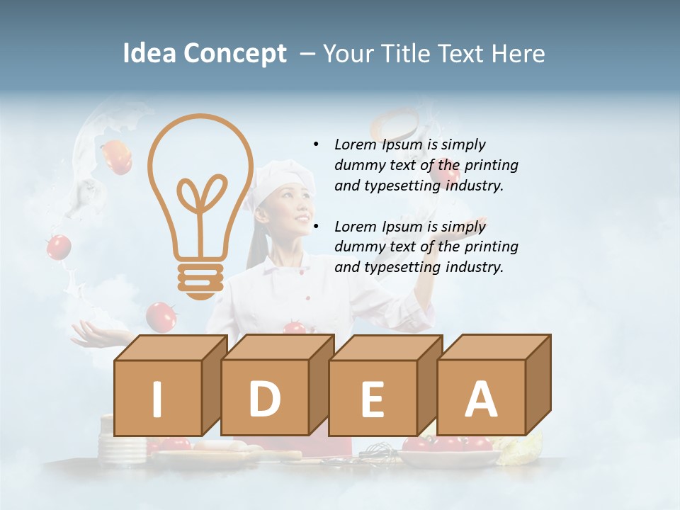 Cooking Apron Beautiful PowerPoint Template