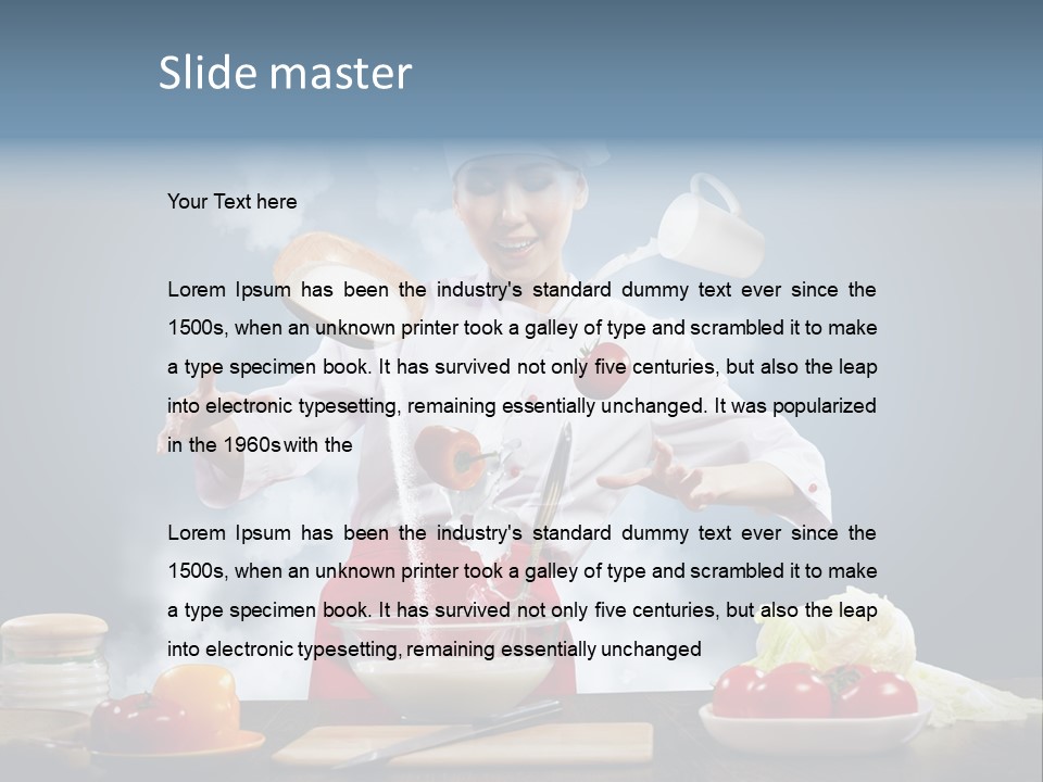 Diet View Mixing PowerPoint Template
