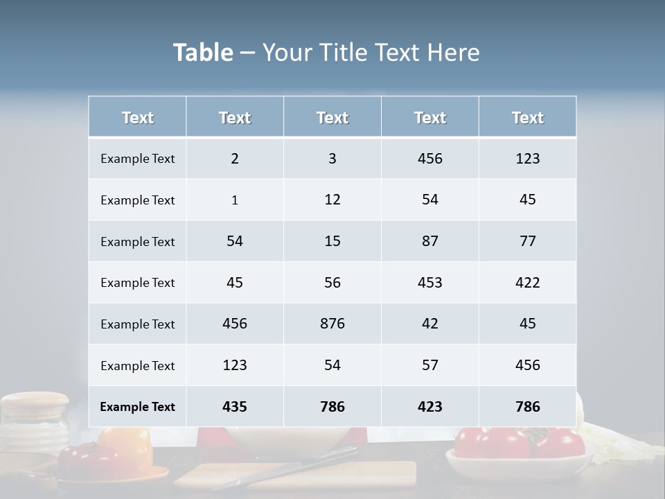 Diet View Mixing PowerPoint Template