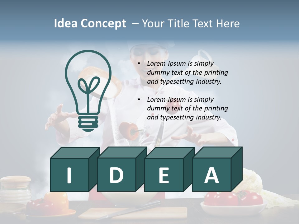 Diet View Mixing PowerPoint Template