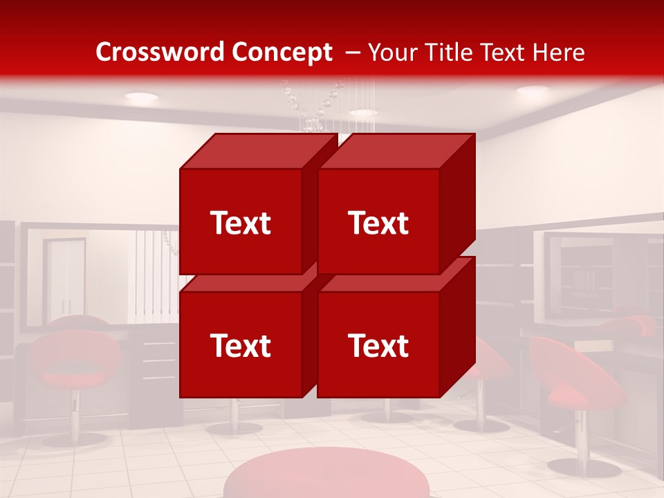 Chair Stylish Reflection PowerPoint Template
