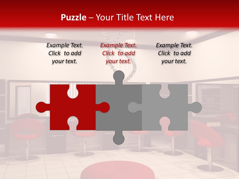 Chair Stylish Reflection PowerPoint Template