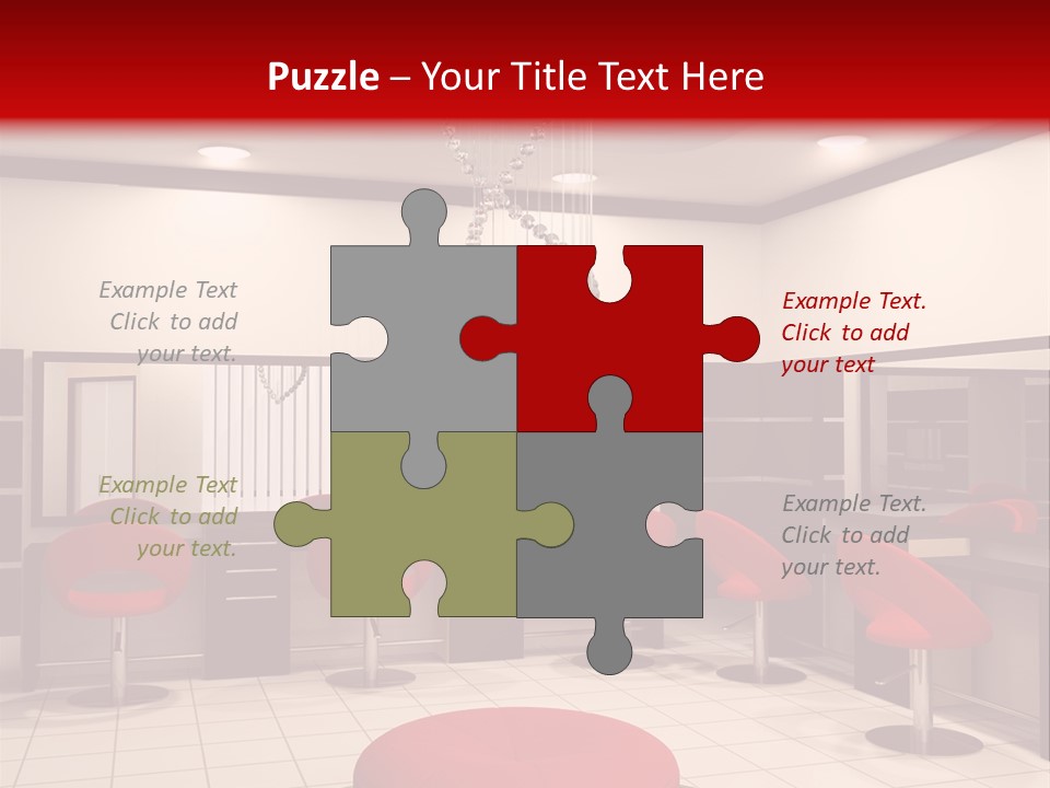 Chair Stylish Reflection PowerPoint Template