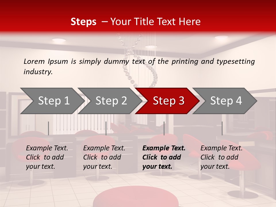 Chair Stylish Reflection PowerPoint Template