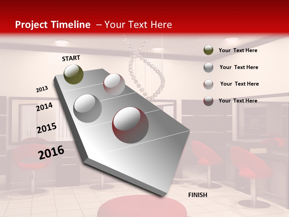 Chair Stylish Reflection PowerPoint Template