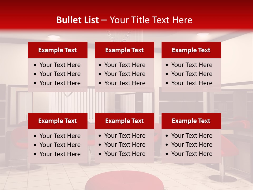 Chair Stylish Reflection PowerPoint Template