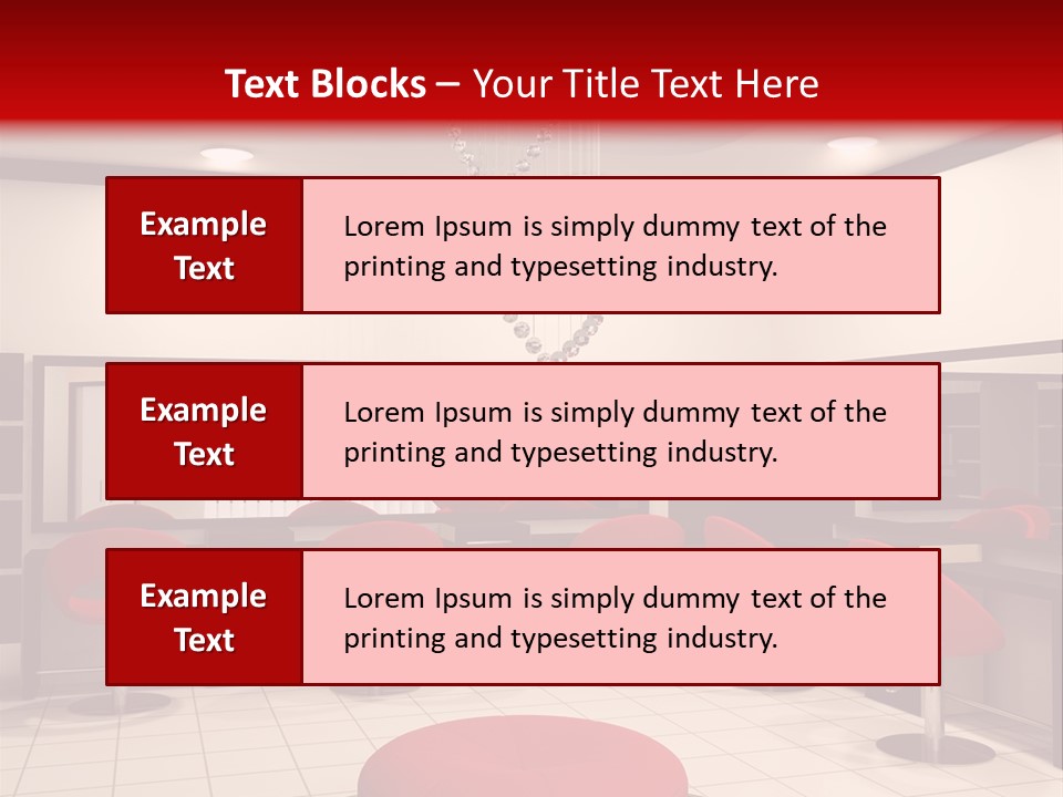 Chair Stylish Reflection PowerPoint Template