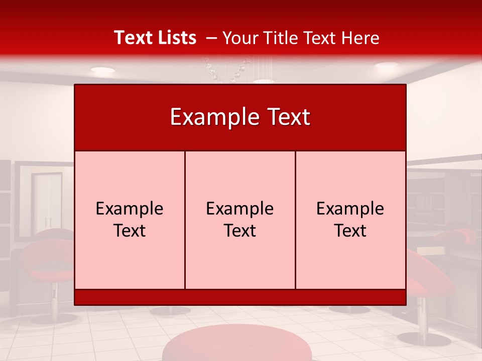 Chair Stylish Reflection PowerPoint Template
