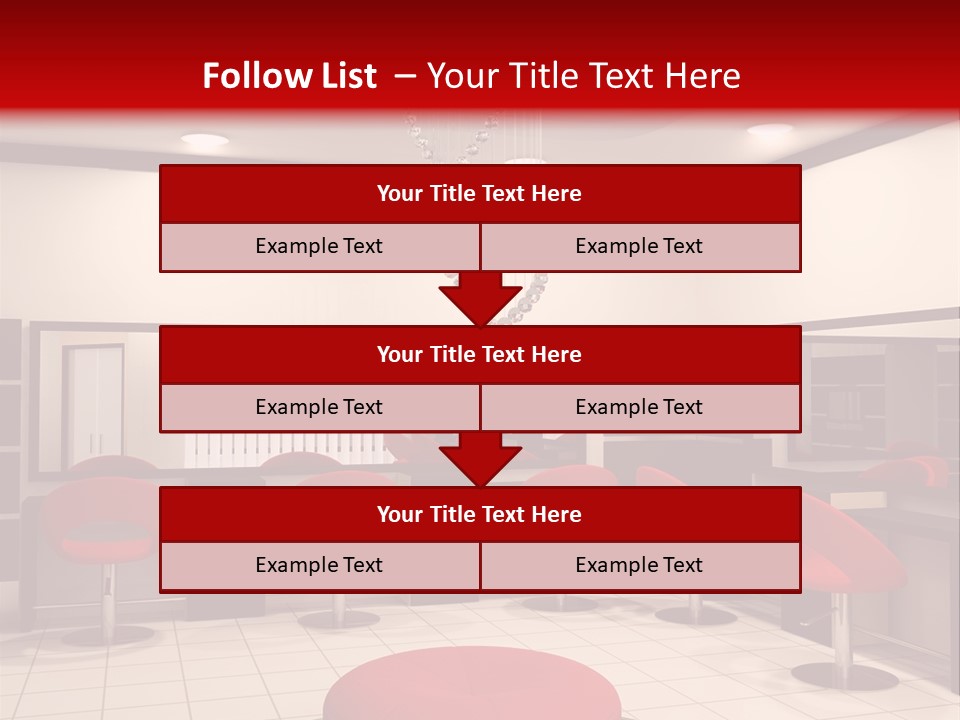 Chair Stylish Reflection PowerPoint Template