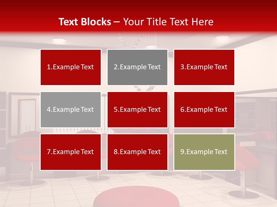 Chair Stylish Reflection PowerPoint Template