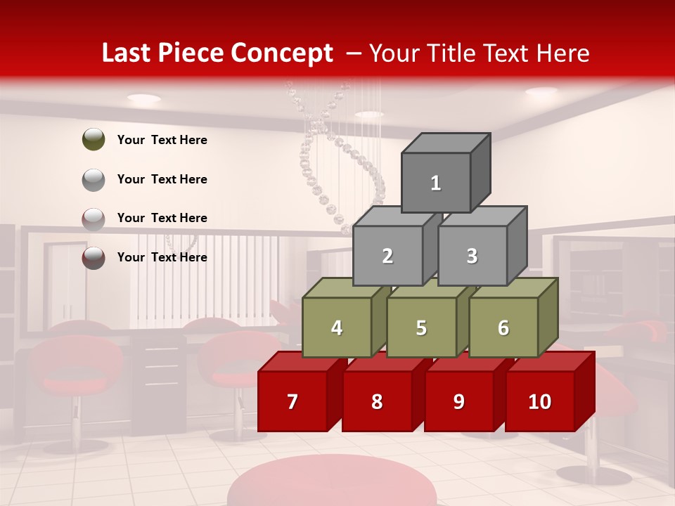 Chair Stylish Reflection PowerPoint Template
