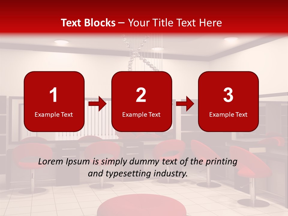 Chair Stylish Reflection PowerPoint Template
