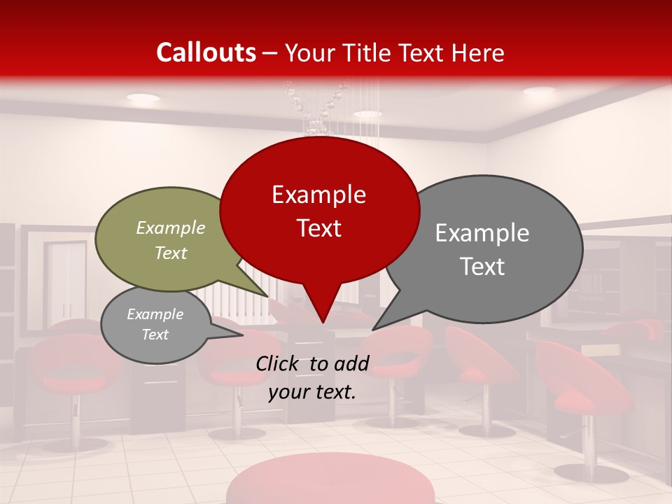 Chair Stylish Reflection PowerPoint Template