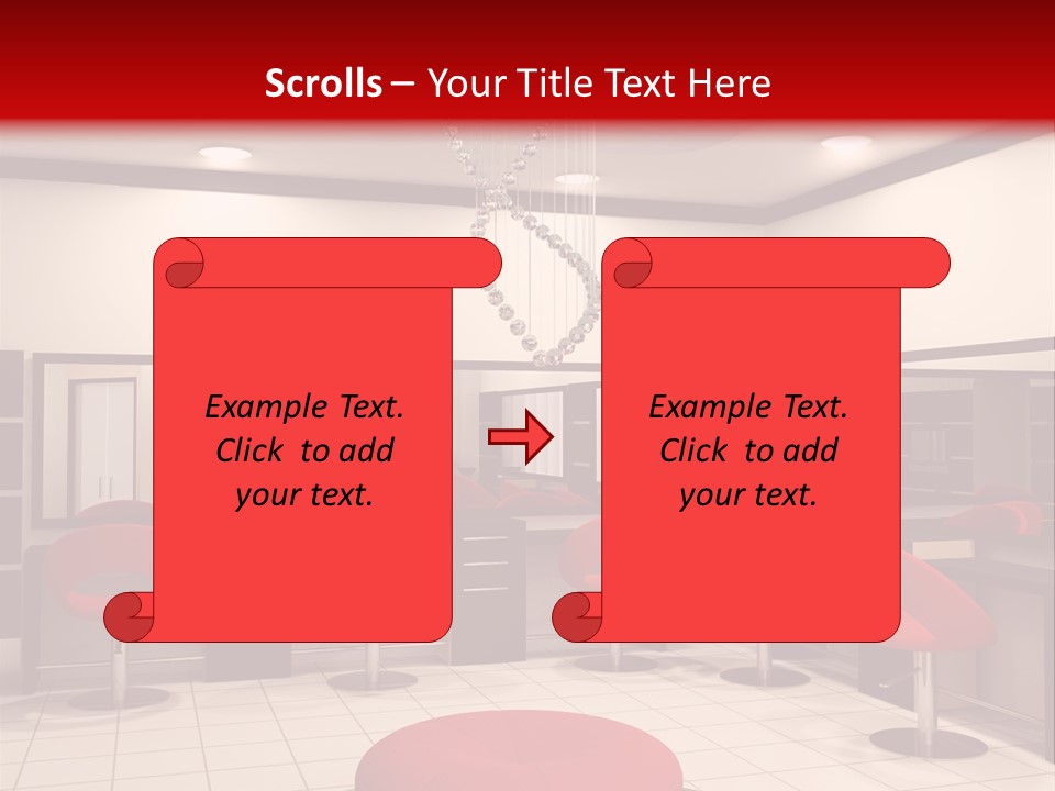 Chair Stylish Reflection PowerPoint Template