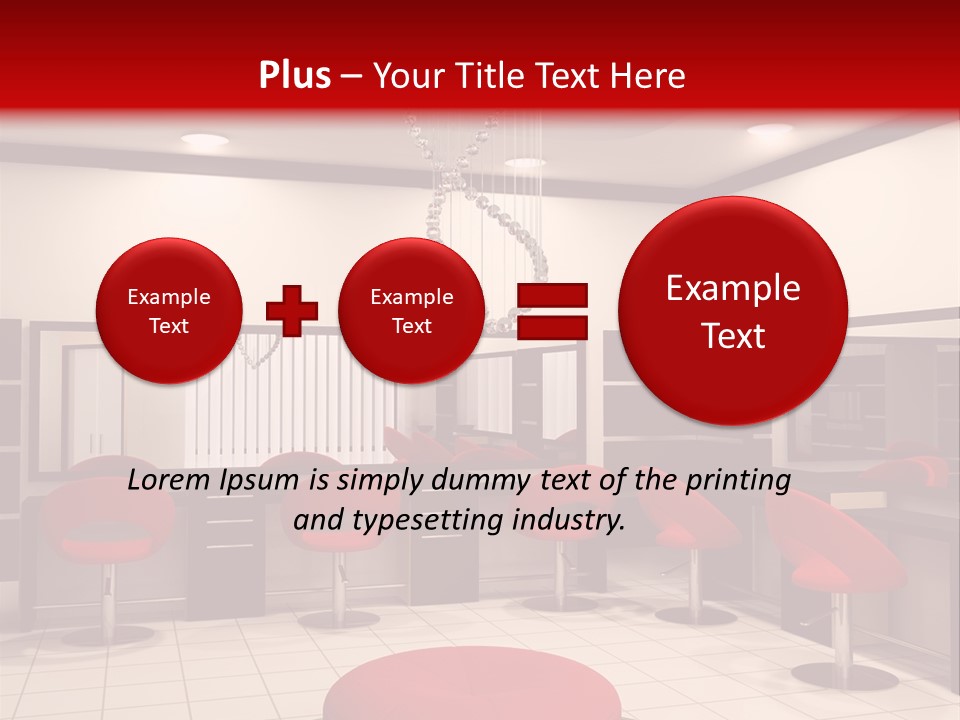 Chair Stylish Reflection PowerPoint Template