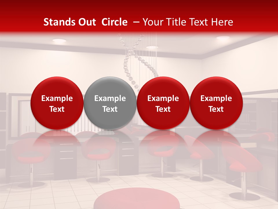 Chair Stylish Reflection PowerPoint Template