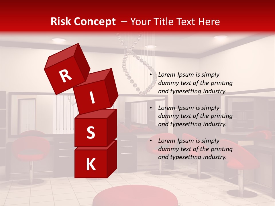 Chair Stylish Reflection PowerPoint Template