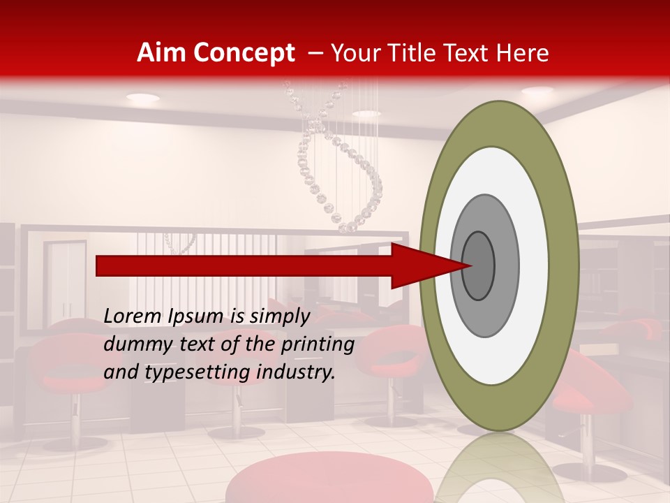 Chair Stylish Reflection PowerPoint Template