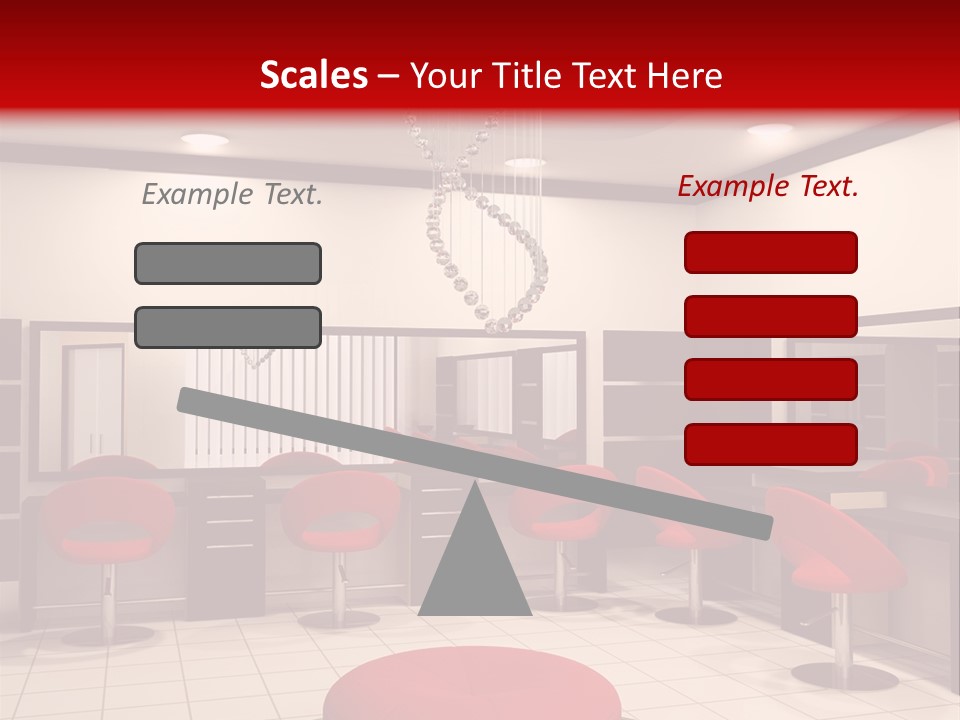 Chair Stylish Reflection PowerPoint Template