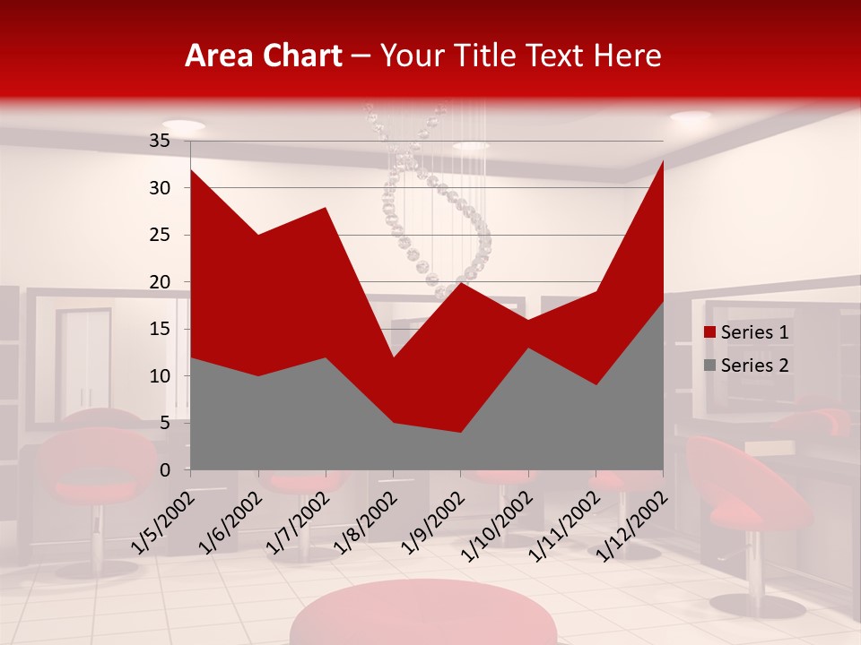 Chair Stylish Reflection PowerPoint Template