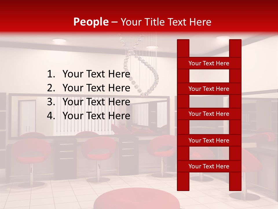 Chair Stylish Reflection PowerPoint Template