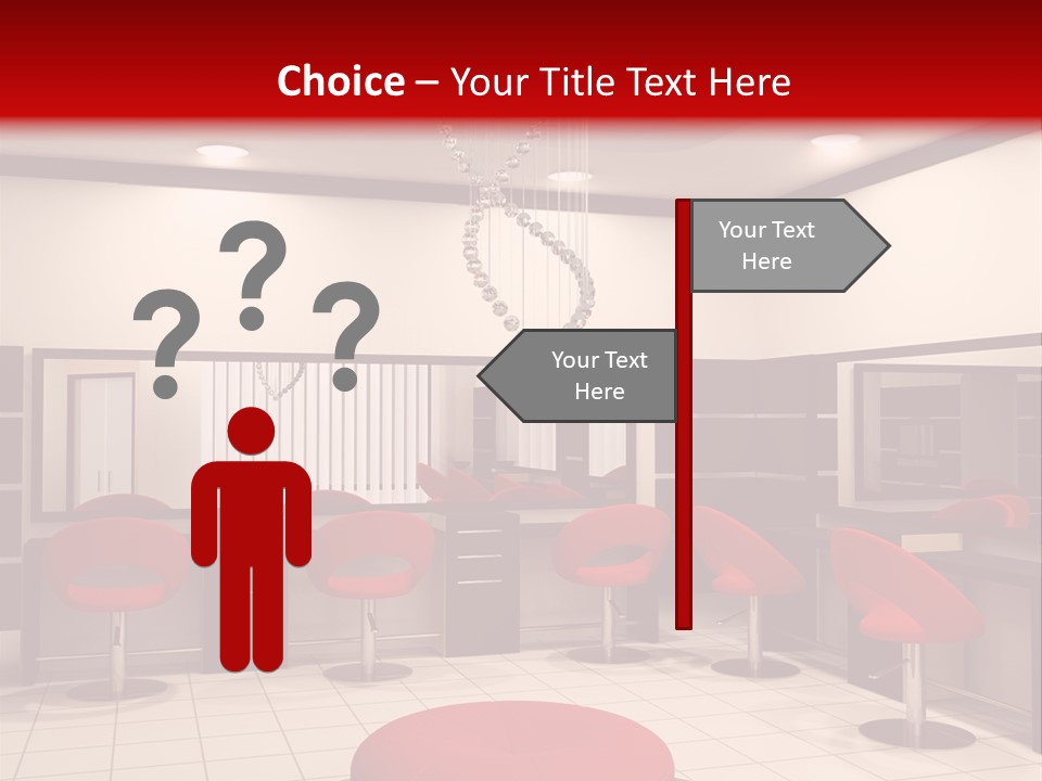 Chair Stylish Reflection PowerPoint Template