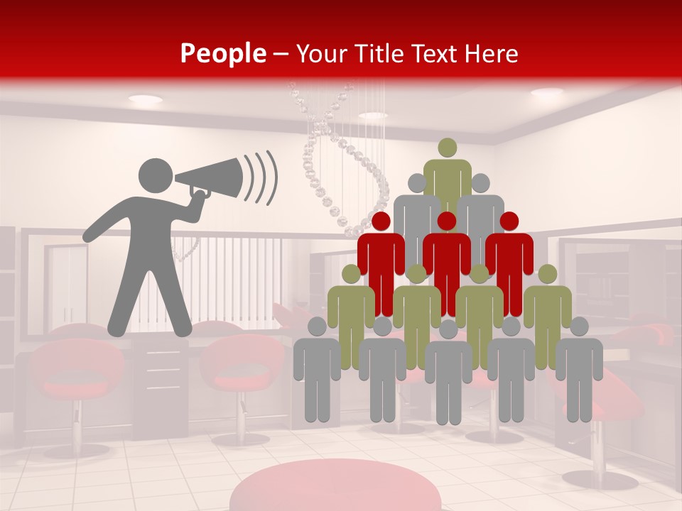 Chair Stylish Reflection PowerPoint Template