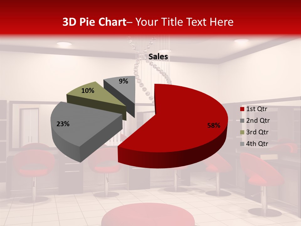 Chair Stylish Reflection PowerPoint Template
