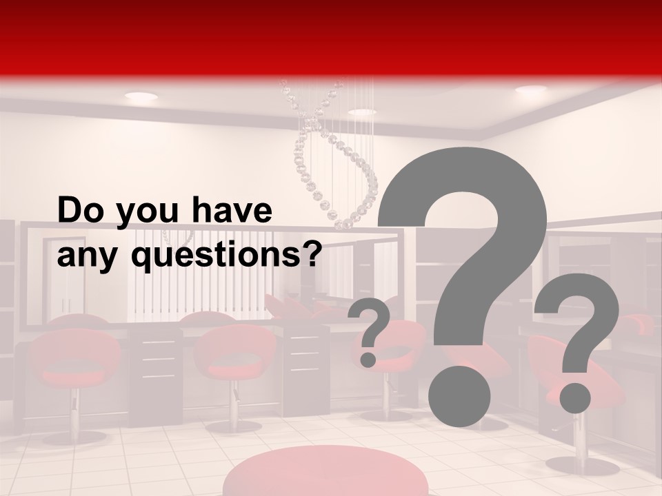 Chair Stylish Reflection PowerPoint Template